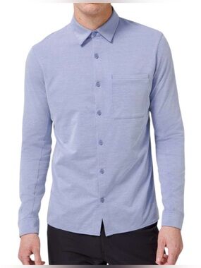 Lululemon Commission Long Sleeve Button Shirt Men’s XXL Blue